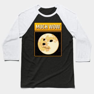 Crypto Dog likes the Moon Baseball T-Shirt